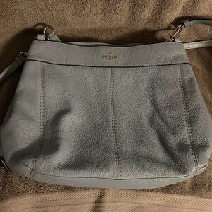 Coach Gray Leather Crossbody Bag